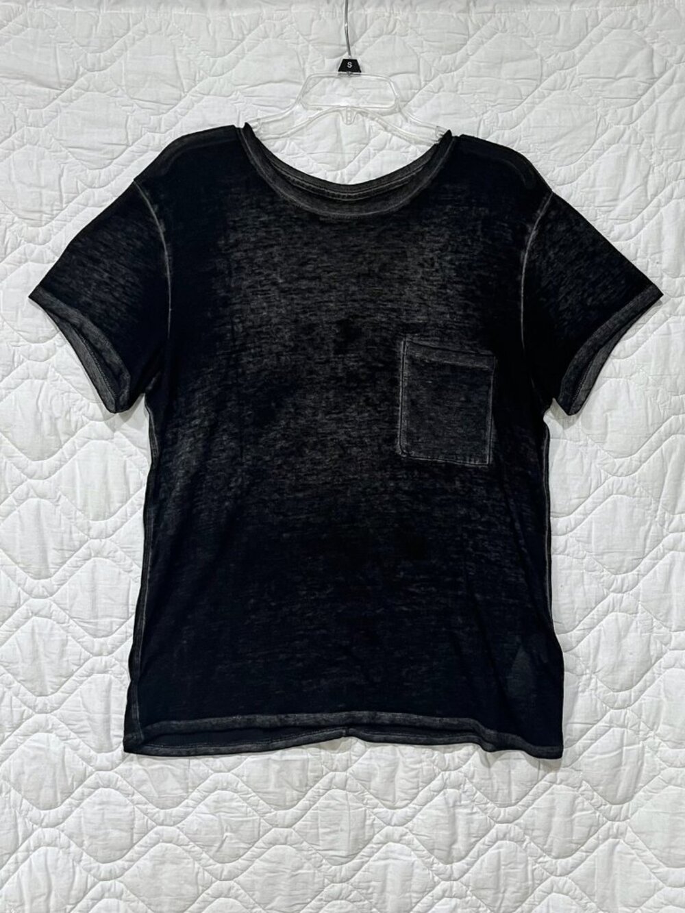 Abercrombie & Fitch - Women’s Black Burnout Lightweight T-Shirt – Size M